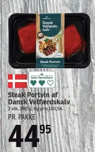 SPAR Steak portvin af dansk velfærdskalv tilbud