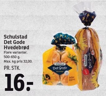 SPAR Schulstad det gode hvedebrød tilbud