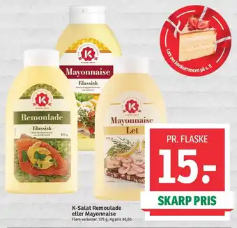 SPAR K-salat remoulade el. mayonnaise tilbud