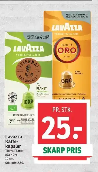 SPAR Lavazza kaffekapsler tilbud
