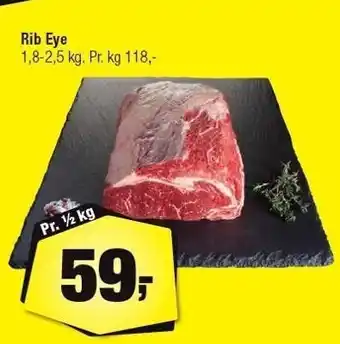 Calle Rib eye pr ½ kg tilbud