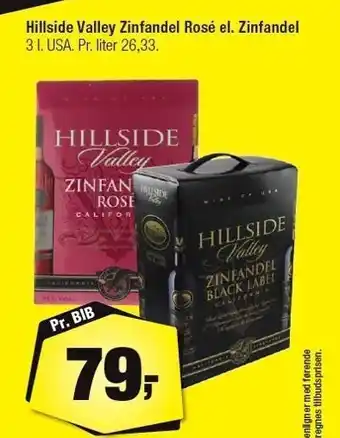 Hillside valley zinfandel rosé el. zinfandel 3 ltr.
