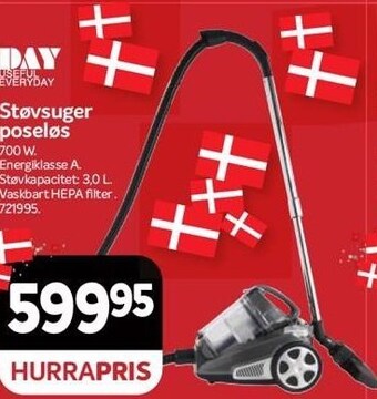 Din Isenkræmmer Støvsuger poseløs tilbud