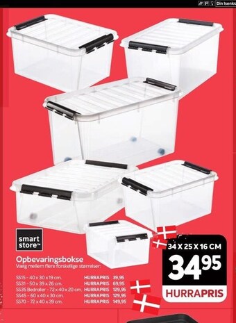 Din Isenkræmmer Opbevaringsbokse tilbud