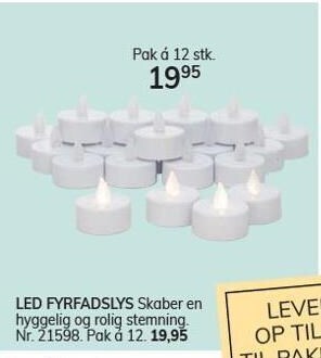 Daells Bolighus Led fyrfadslys tilbud