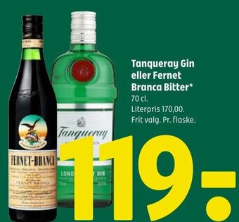 Coop 365 Tanqueray Gin eller Fernet Branca Bitter tilbud