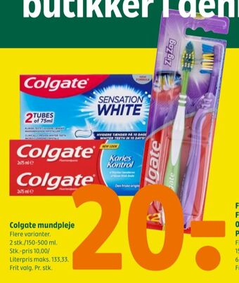 Coop 365 Colgate tandpasta tilbud