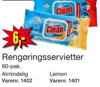 Harald Nyborg At home clean rengøringsservietter tilbud