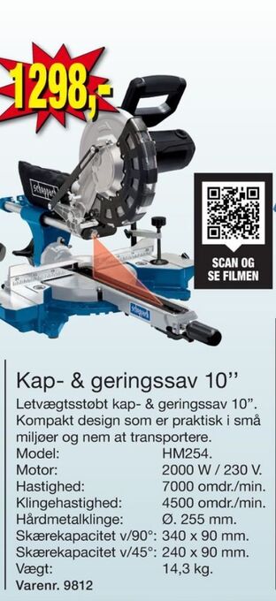Scheppach kap- og geringssav