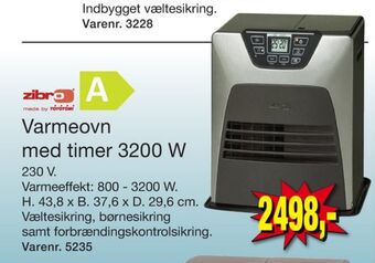 Harald Nyborg Zibro varmeovn tilbud