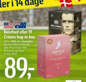 Barefoot eller 19 Crimes bag-in-box