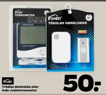 Netto Trådløs dørklokke eller inde-/udetermometer tilbud