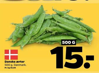 Netto Danske ærter tilbud