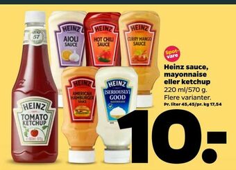 Netto Heinz sauce, mayonnaise eller ketchup tilbud