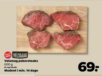Netto Velsmag pebersteaks tilbud