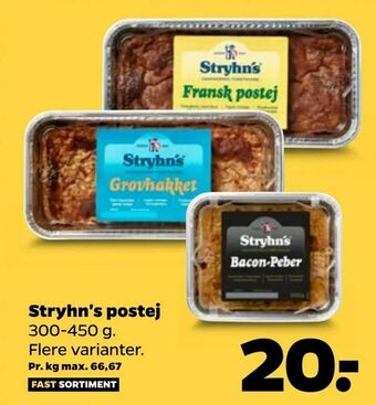 Netto Stryhn's postej tilbud