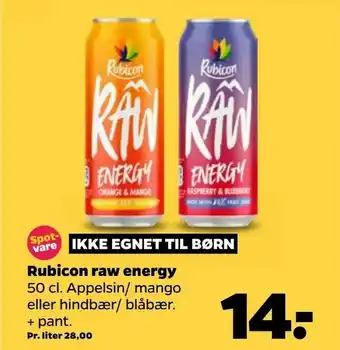 Netto Rubicon raw energy tilbud