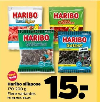 Netto Haribo slikpose tilbud