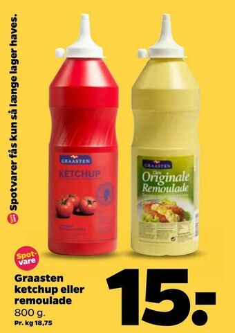 Netto Graasten ketchup eller remoulade tilbud