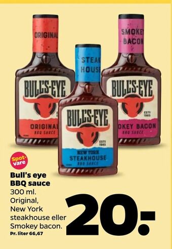 Netto Bull's eye BBQ sauce tilbud