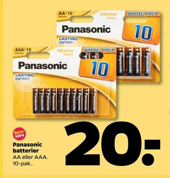 Netto Panasonic batterier tilbud