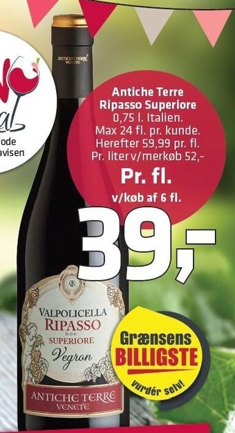 Fleggaard Antiche terre ripasso superiore tilbud