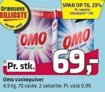 Fleggaard Omo vaskepulver tilbud
