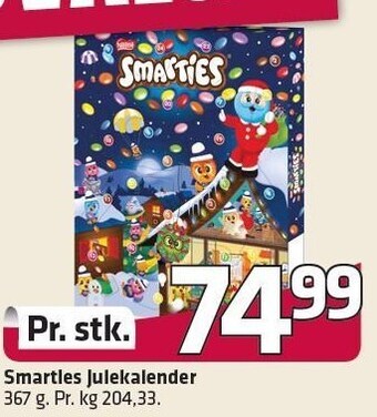 Fleggaard Smarties julekalender tilbud