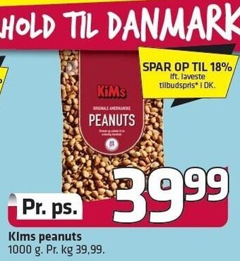 Fleggaard Kims peanuts tilbud