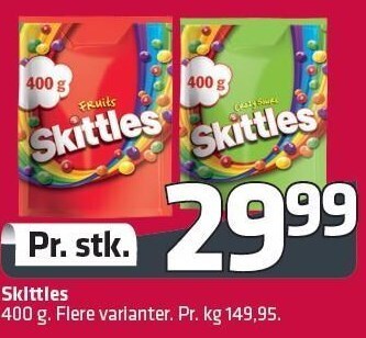 Fleggaard Skittles tilbud