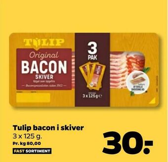 Netto Tulip bacon i skiver tilbud