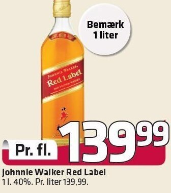 Fleggaard Johnnie walker red label tilbud