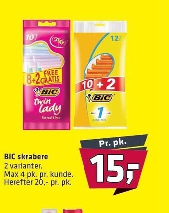 Fleggaard Bic skrabere tilbud