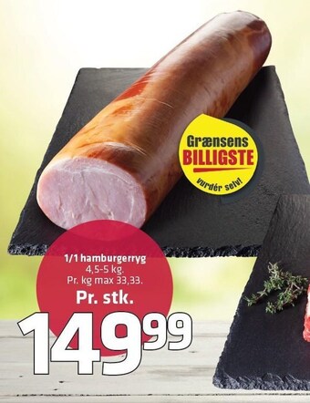 Fleggaard 1/1 hamburgerryg tilbud
