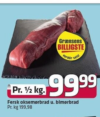 Fleggaard Fersk oksemørbrad u. bimørbrad tilbud