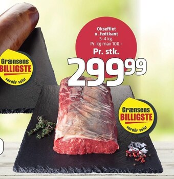 Fleggaard Oksefilet u. fedtkant tilbud
