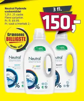 Fleggaard Neutral flydende vaskemiddel tilbud