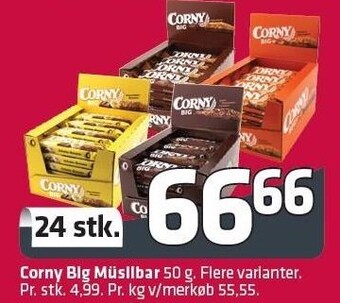 Fleggaard Corny big müslibar 24 stk. tilbud