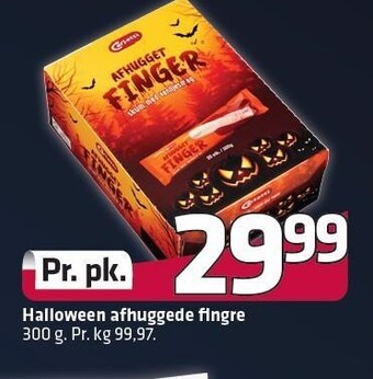 Fleggaard Halloween afhuggede fingre tilbud