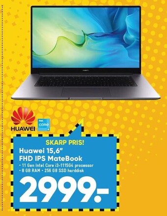 Bilka Huawei 15,6 fhd ips matebook tilbud