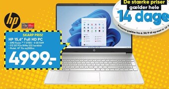 Bilka Hp 15,6" full hd pc tilbud