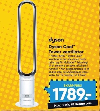 Bilka Dyson cool tower ventilator tilbud