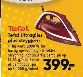 Bilka Tefal ultragliss plus strygjern tilbud