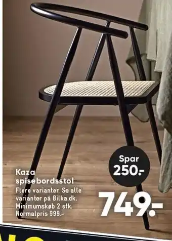 Bilka Kaza spisebordsstol tilbud