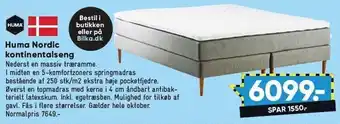 Bilka Huma nordic kontinentalseng tilbud