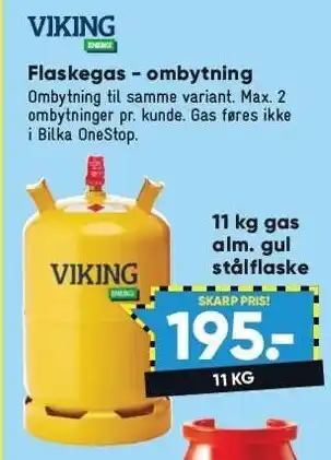 Bilka Viking flaskegas tilbud