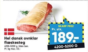 Bilka Hel dansk ovnklar flæskesteg tilbud