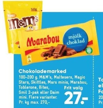 Bilka Chokolademarked tilbud