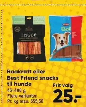 Bilka Raakraft el. best friend snacks til hunde tilbud