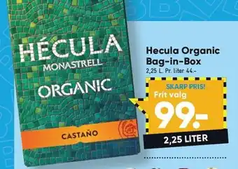 Bilka Hecula organic bag-in-box tilbud